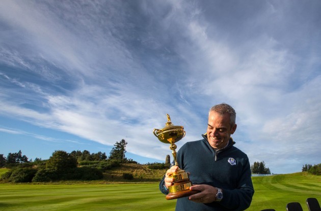 Paul McGinley with the Ryder Cup