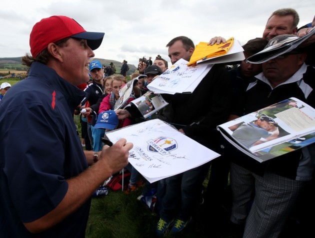 Golf - 40th Ryder Cup - Practice Day One - Gleneagles