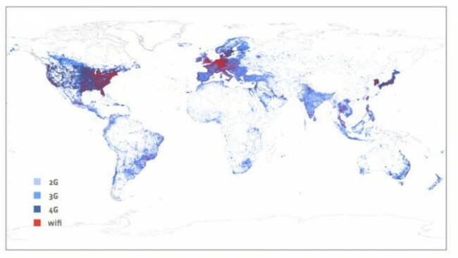 Internet heatmap