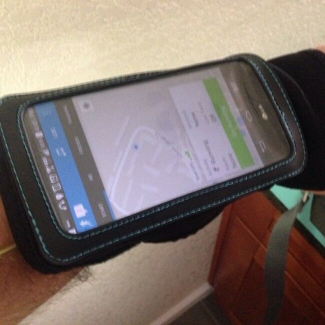 This is the giant arm band you have to use when your phone is too big #androidproblems