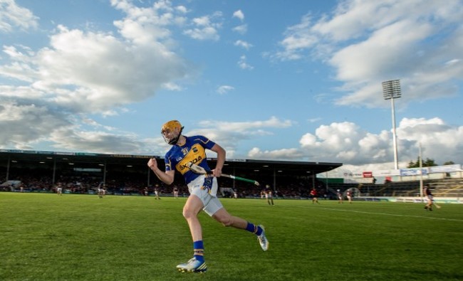 Shane McGrath celebrates scoring a late point