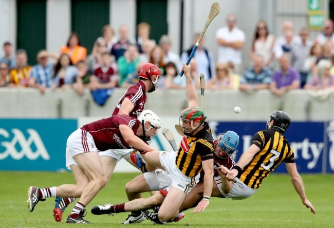 Gearoid McInerney and Conor Cooney with Kieran Joyce and JJ Delaney