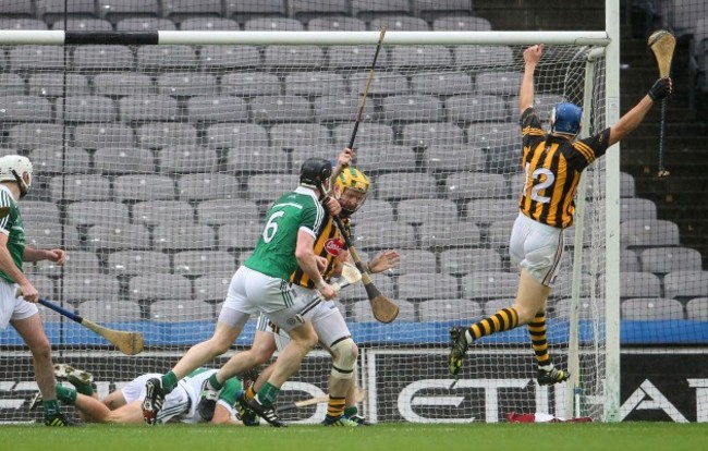 Richie Power celebrates after scoring a goal