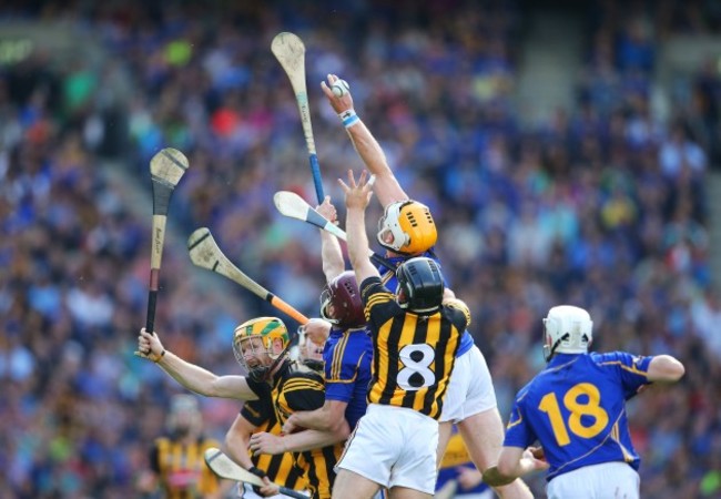 Richie Power and Richie Hogan with Paddy Stapleton and Padraic Maher