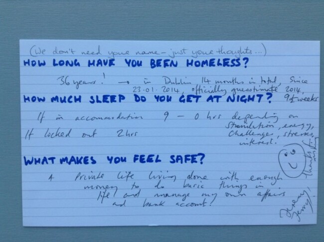 Homeless card `1