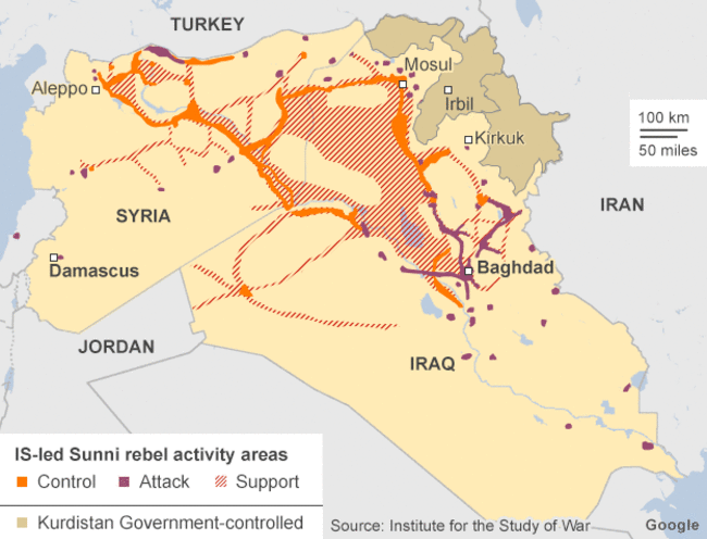map of control
