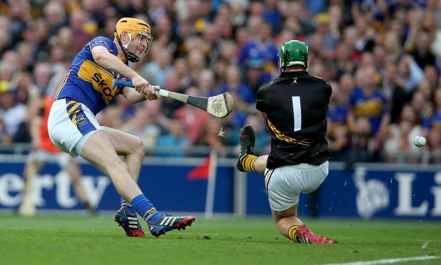 Seamus Callanan scores the first goal of the game passed Eoin Murphy