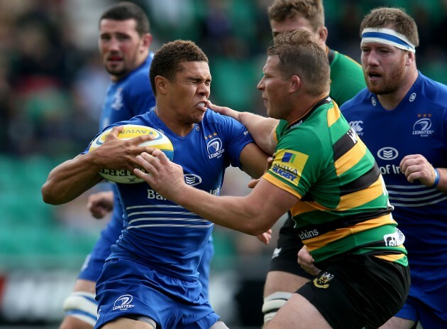 Adam Byrne tackled by Dylan Hartley