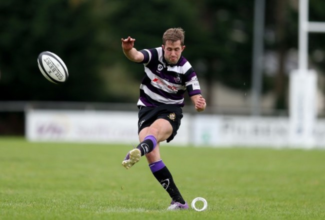 Mark O'Neill kicks a penalty