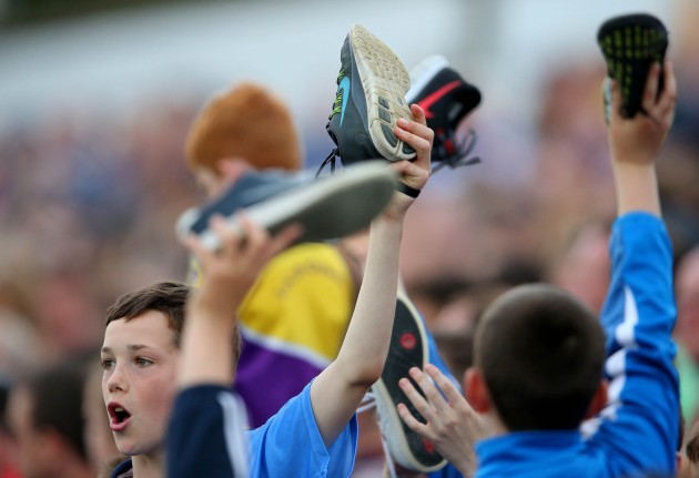 Young Dublin supporters during the game