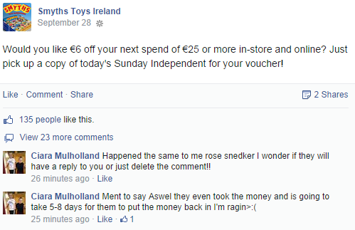 Not Playing Around Parents Vent Their Rage As Smyths Toys