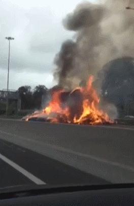 M50 Reopened After Dramatic Truck Fire Brought Under Control