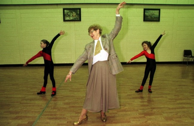 File Photo Irish theatre legend Billie Barry who founded the stage school of the same name in 1964 has died