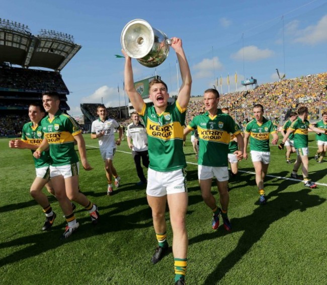 Ivan Parker celebrates after the game