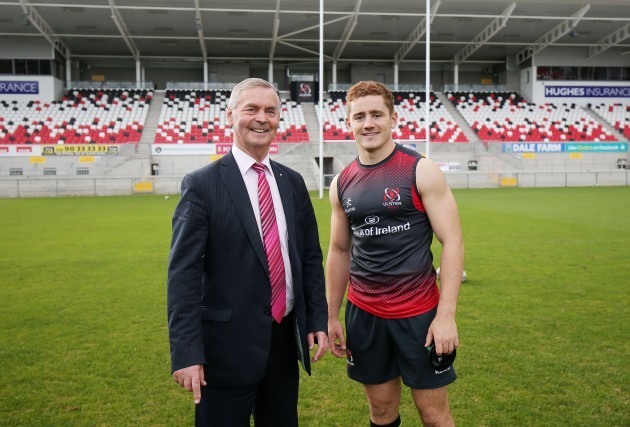 Brian McEniff with Paddy Jackson
