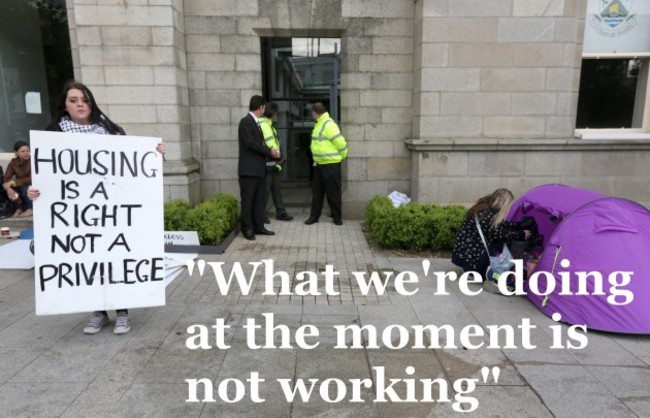 Dun Laoghaire Sleep Outs Protests