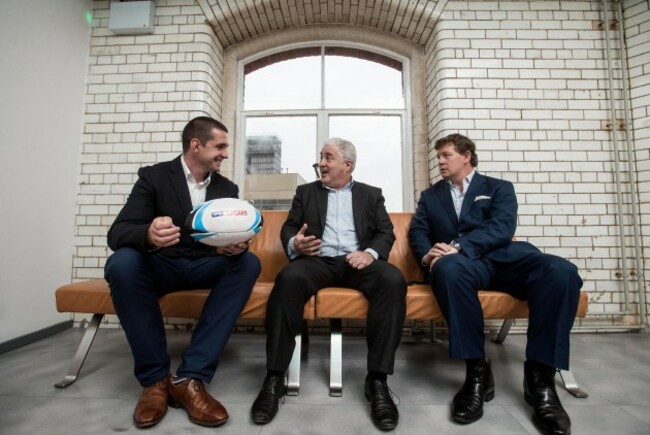 Alan Quinlan, Stuart Barnes and Paul Wallace 3/10/2014