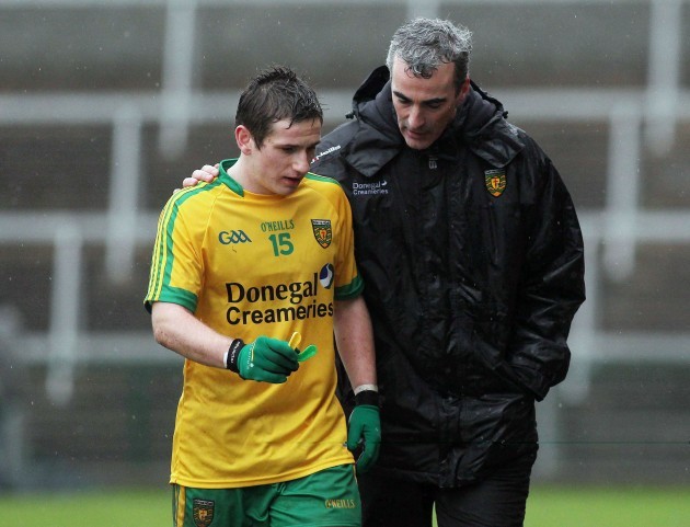 Jim McGuinness with Daragh O'Connor