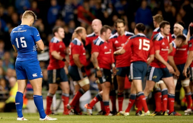 Ian Madigan dejected at the final whistle