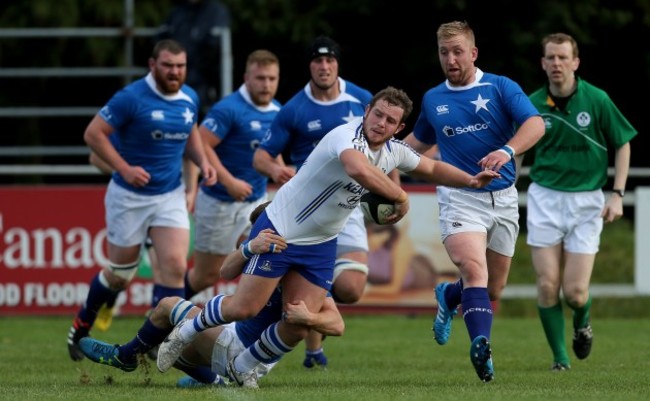 Andrew O'Driscoll is tackled