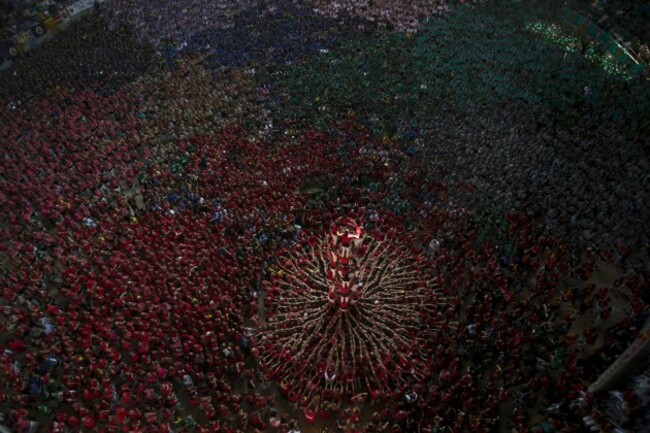 Spain Human Tower