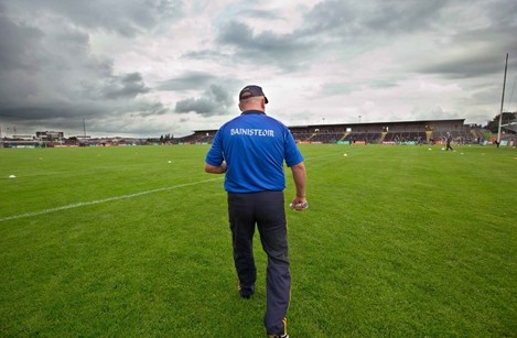 John Evans on the pitch before the game