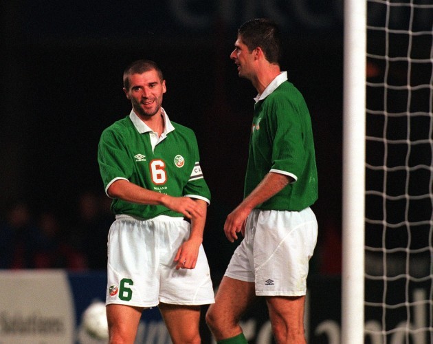 Roy Keane and Niall Quinn