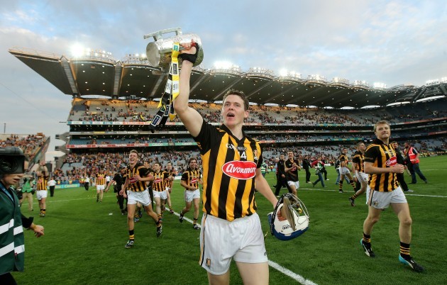 TJ Reid celebrates with The Liam McCarthy Cup