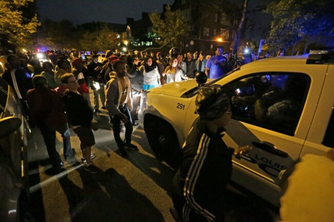 Crowd gathers at fatal officer-involved shooting in Shaw