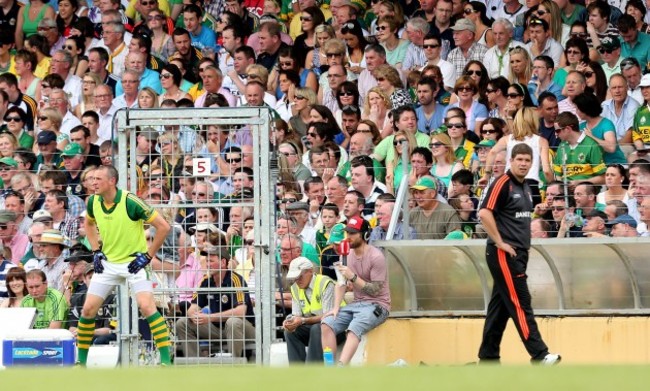 Kieran Donaghy and manager Eamonn Fitzmaurice