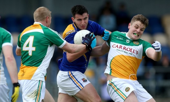 Mark Hughes with Niall Darby and Johnny Moloney