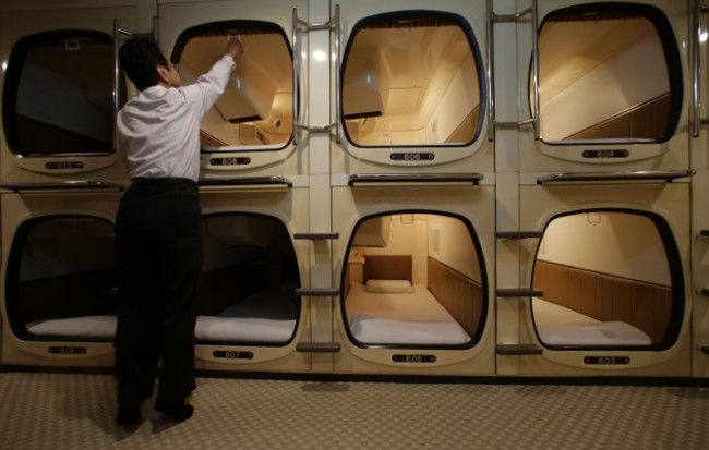 Travel Trip Japan Capsule Hotel