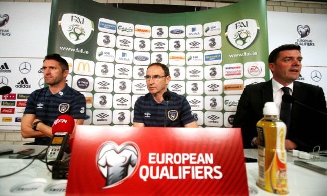 Robbie Keane, Martin O'Neill and Peter Sherrard 13/10/2014