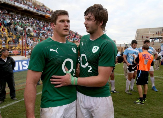Robbie Diack and Iain Henderson after the game