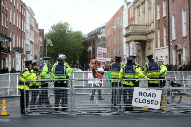 Leinster House Scenes. Pictured An Gar