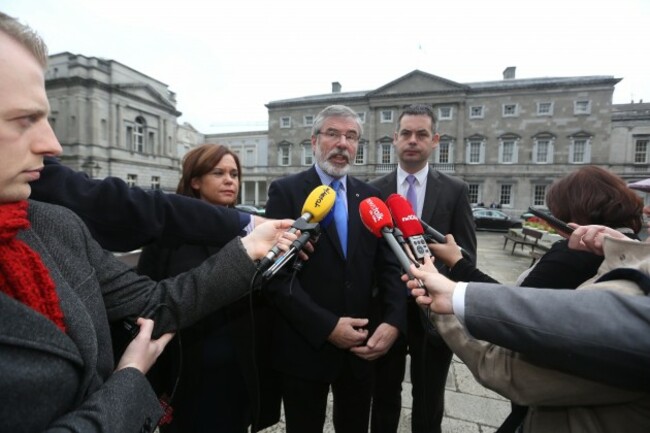 14/10/2014. Sinn Fein. Pictured (LtoR) Mary Lou Ma