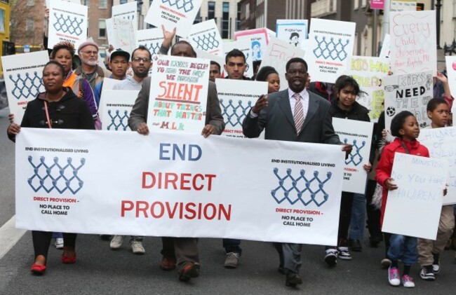 Asylum protest march in Dublin