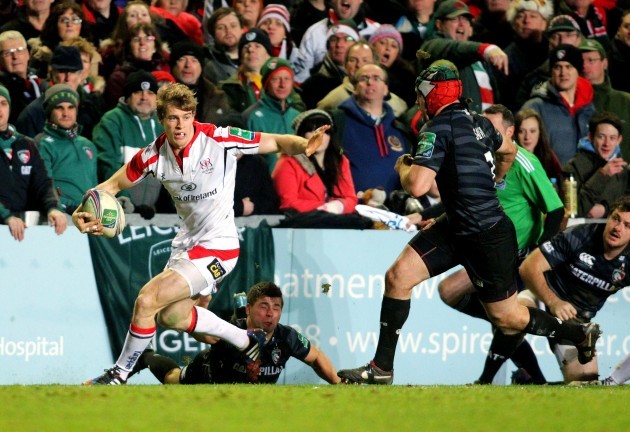 Andrew Trimble looks for support