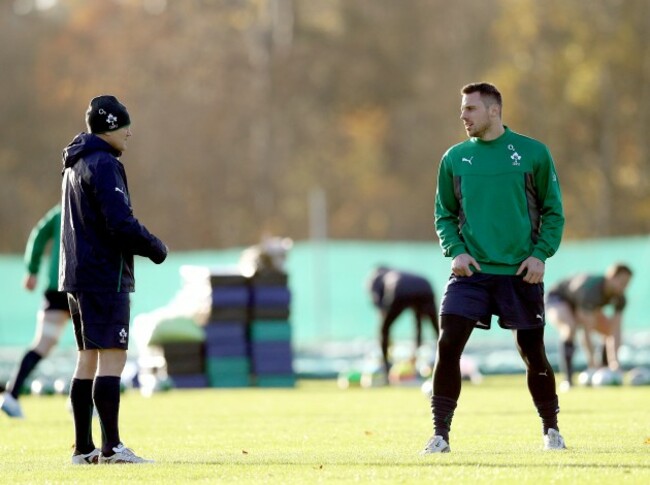 Joe Schmidt and Tommy Bowe 19/11/2013