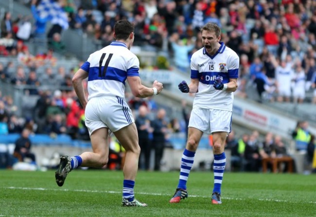 Diarmuid Connolly celebrates scoring his second goal