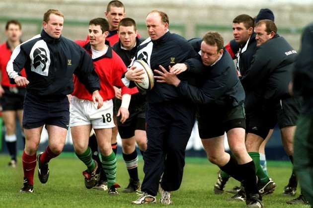 Declan Kidney and Mick Galwey 11/4/2000