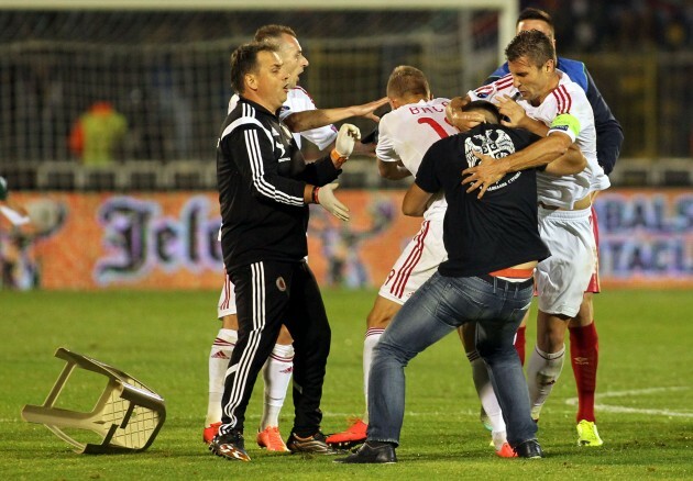 Soccer - UEFA Euro 2016 - Qualifying - Group I - Serbia v Albania - Partizan Stadium