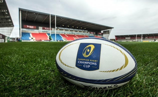 General view of the European Rugby Champions Cup ball