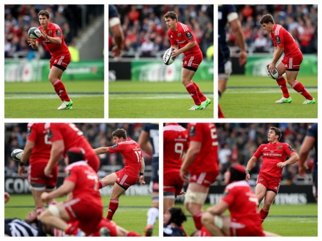 Ian Keatley kicks a drop goal to win the game