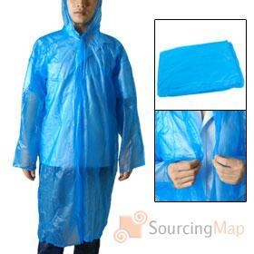 adults-single-breasted-plastic-hooded-rain-coat-poncho-blue-142231n