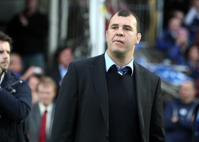 Michael Cheika dejected after the game