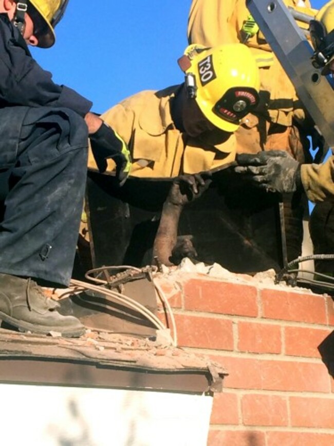 Woman In Chimney