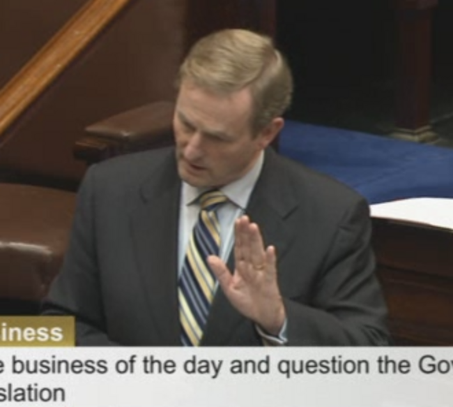 enda kenny 21 oct hand