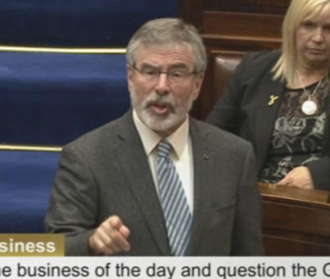 gerry adams 21 oct point