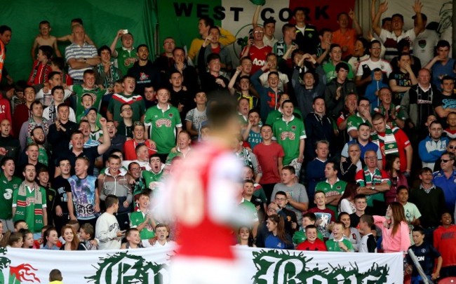 Cork fans in the Shed End